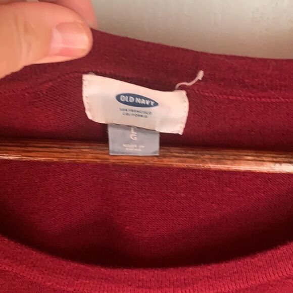 Old Navy cranberry long sweater sweater dress - Picture 2 of 6